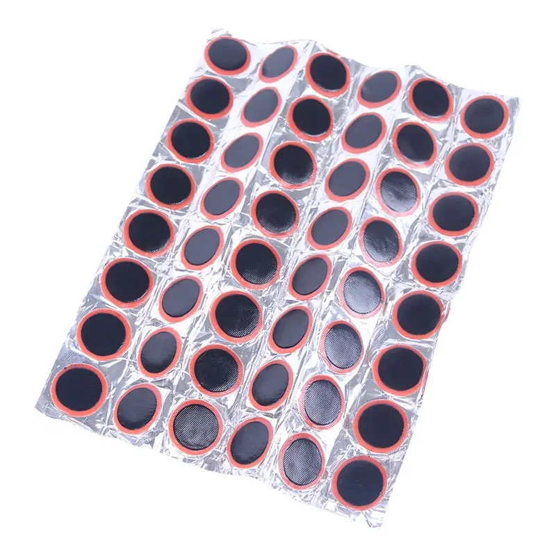 48pcs Tire Patch Rubber Bike Tyre Repair Pad Portable Tire Inner Tube Pad Bicycle Repair Accessory