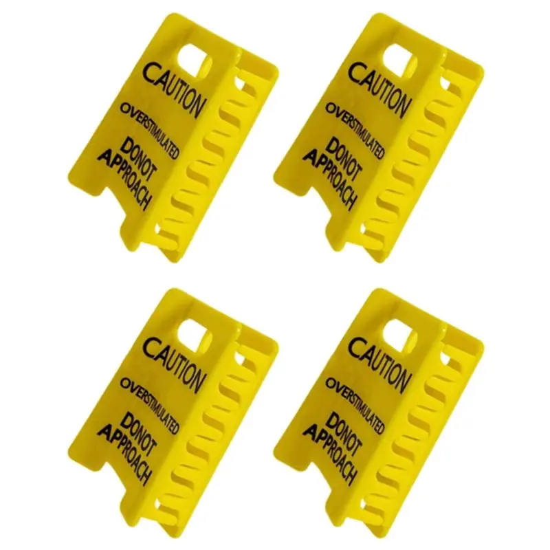 

【POPULAR】Caution Overstimulated Warning Hair Clip Fashionable Hair Accessories For Men And Women