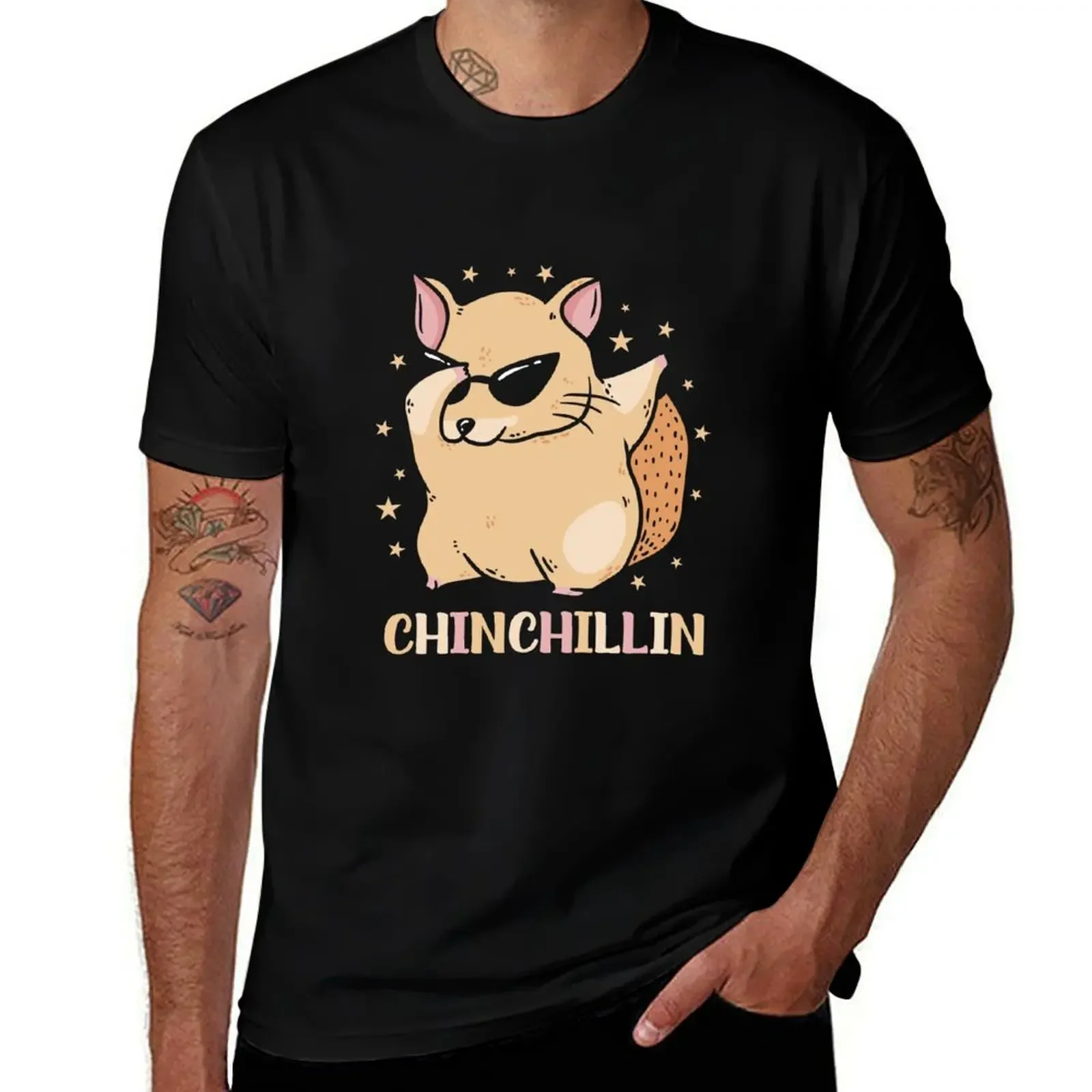 Chinchillin Funny Chinchilla Pet Lover T-Shirt new edition shirts graphic man clothes plain white t shirts men