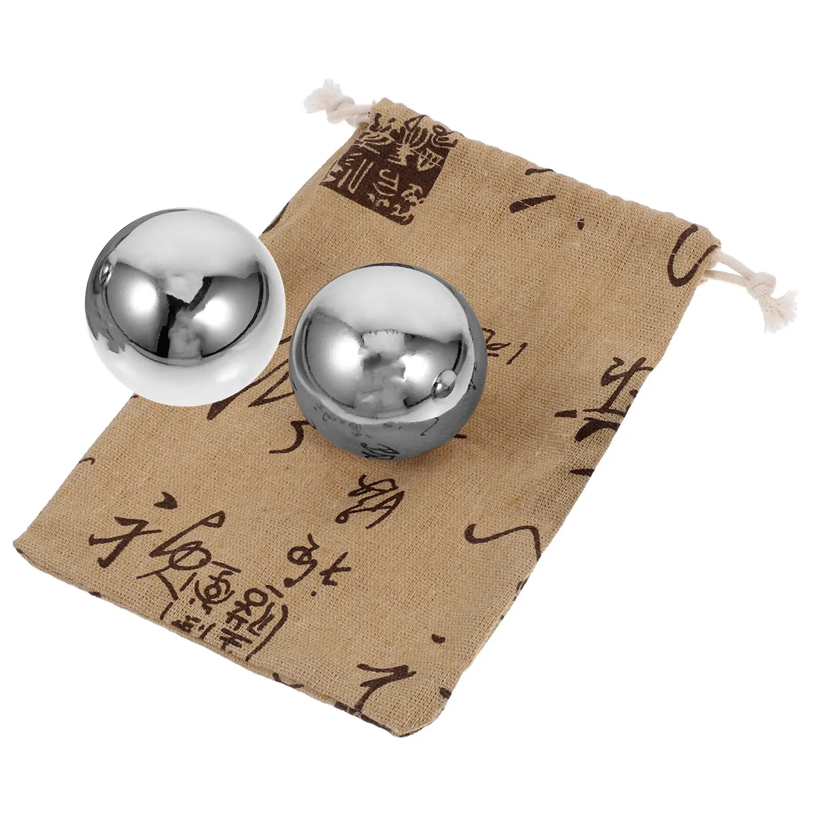 

1Set Stainless Steel Hand Massage Ball Small Smooth Palm Roller Ball for Hand Exercise Relaxation Blood Circulation Improvement