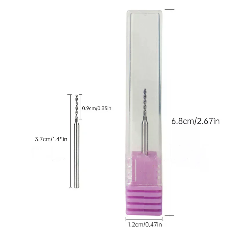مسمار ثقب رأس مطحنة التنغستن الصلب مسمار لقمة ثقب مانيكير أداة ناي آلة تلميع الملحقات #6