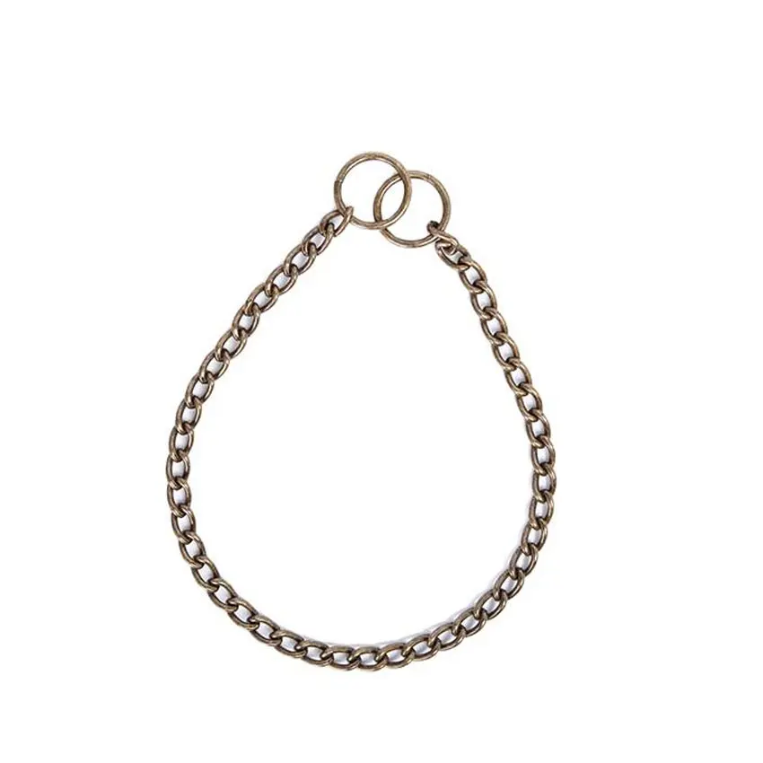 

Adjustable Strong Stainless Steel Dog Chain Collar Puppy Metal Chain Slip Collar Pet Titan Training Walking Choker