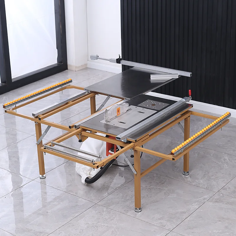 Multi-functional Woodworking Table Saw Sliding Push Folding Precision Sawing Machine 2800W Dust-free Table Cutting Machine