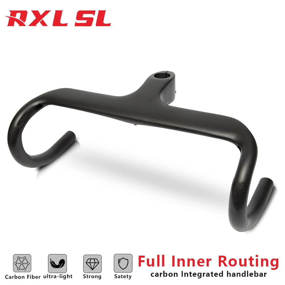 RXL SL Carbon Bicycle Handlebar 1-1/8 Integrated Road Drop Bar 400/420/440mm UD Matte Bike Cycling Handlebars