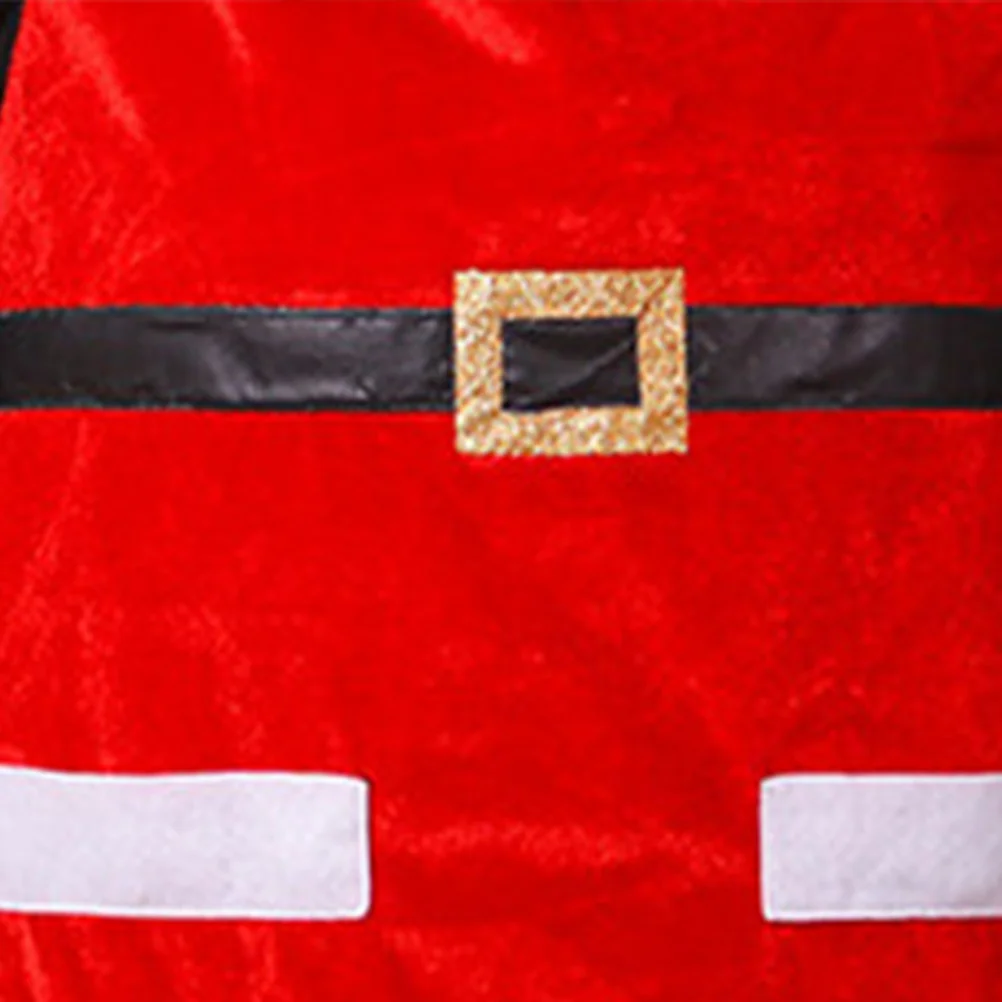 

Christmas Apron Red Adjustable Half Sleeveless Cooking Apron For Home Restaurant Hotel Bar Party Wedding Cosplay Housework