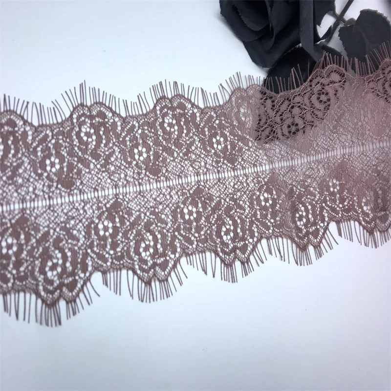 Eyelash Lace Trim Chantilly Ribbon Lace Edge Lace Appliques For Garment Sewing Crafts Clothing Lingerie Needle Work