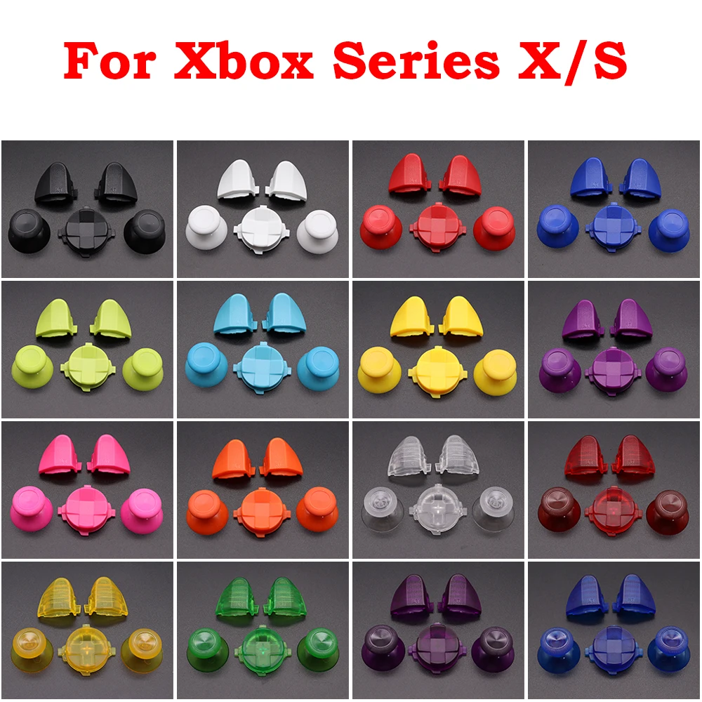 1ชุดสำหรับ Xbox Series XS ชุดปุ่มควบคุมปุ่มทริกเกอร์กันชน LT RT LB พร้อมอุปกรณ์เสริมปุ่ม D-Pad CROSS