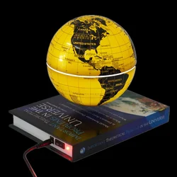 Floating Globe Magnetic Levitation Globe Educational Supplies Luminous Earth Globe Cosmic Cover Book Base