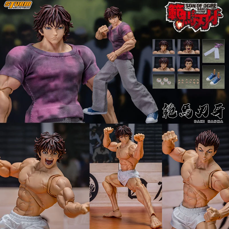 17cm Baki Hanma figura de Anime Yujiro Hanma figura de acción Baki Pickle/Kaoru Hanayama/Baki el grappler figura modelo muñeca juguetes regalo