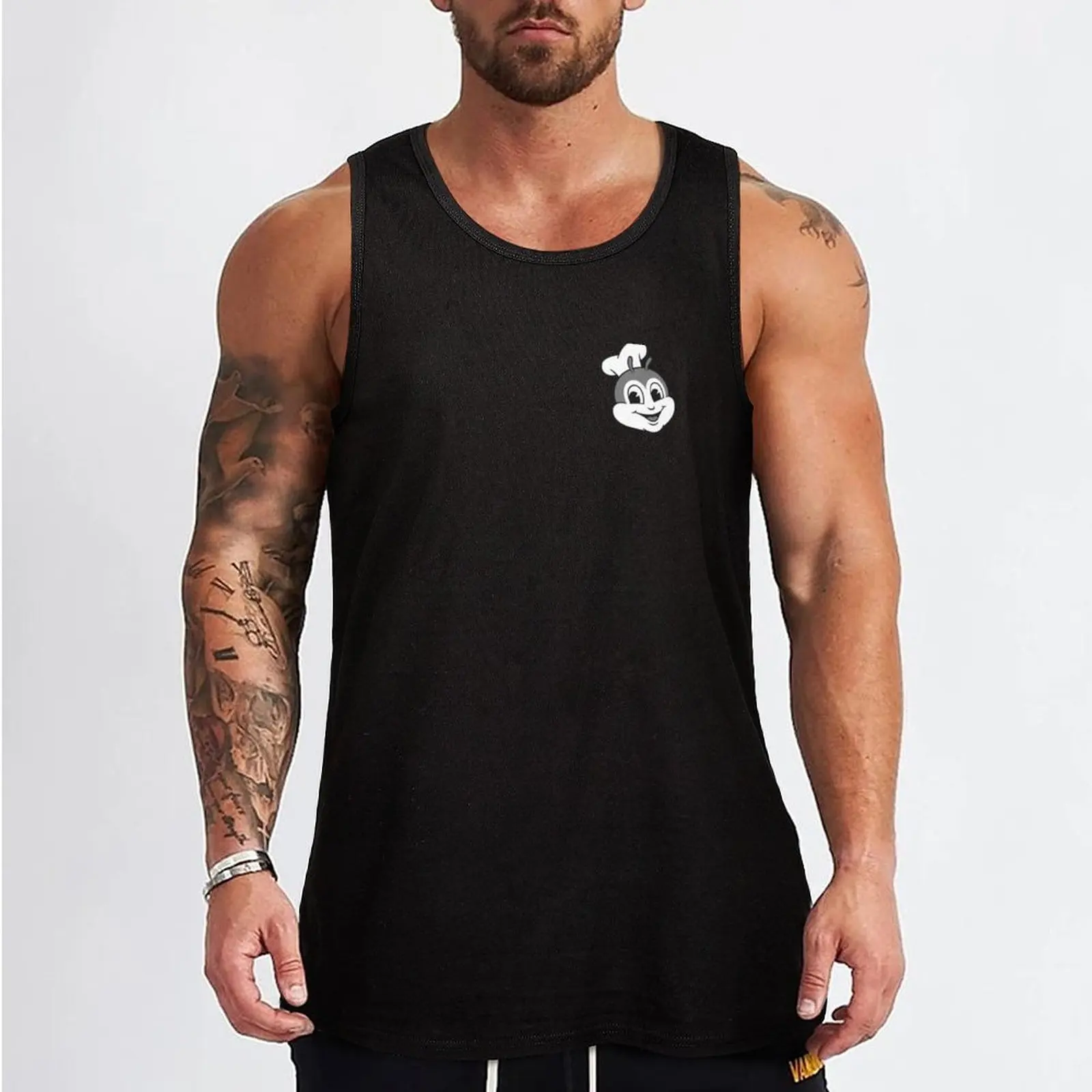 Jollibee Tank Top Men's t-shirt sleeveless gym shirts male vest for men sports t-shirts for men