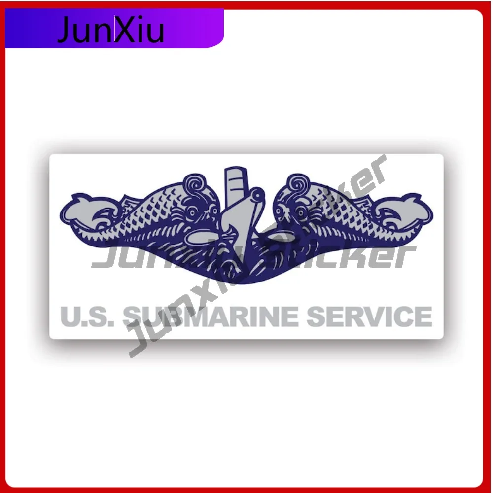 

Submarine Warfare Dolphins Sticker Creative Decals Sub Naval Submariner Auto Decor Car Sticker Vinyl Decal Waterproof Durable