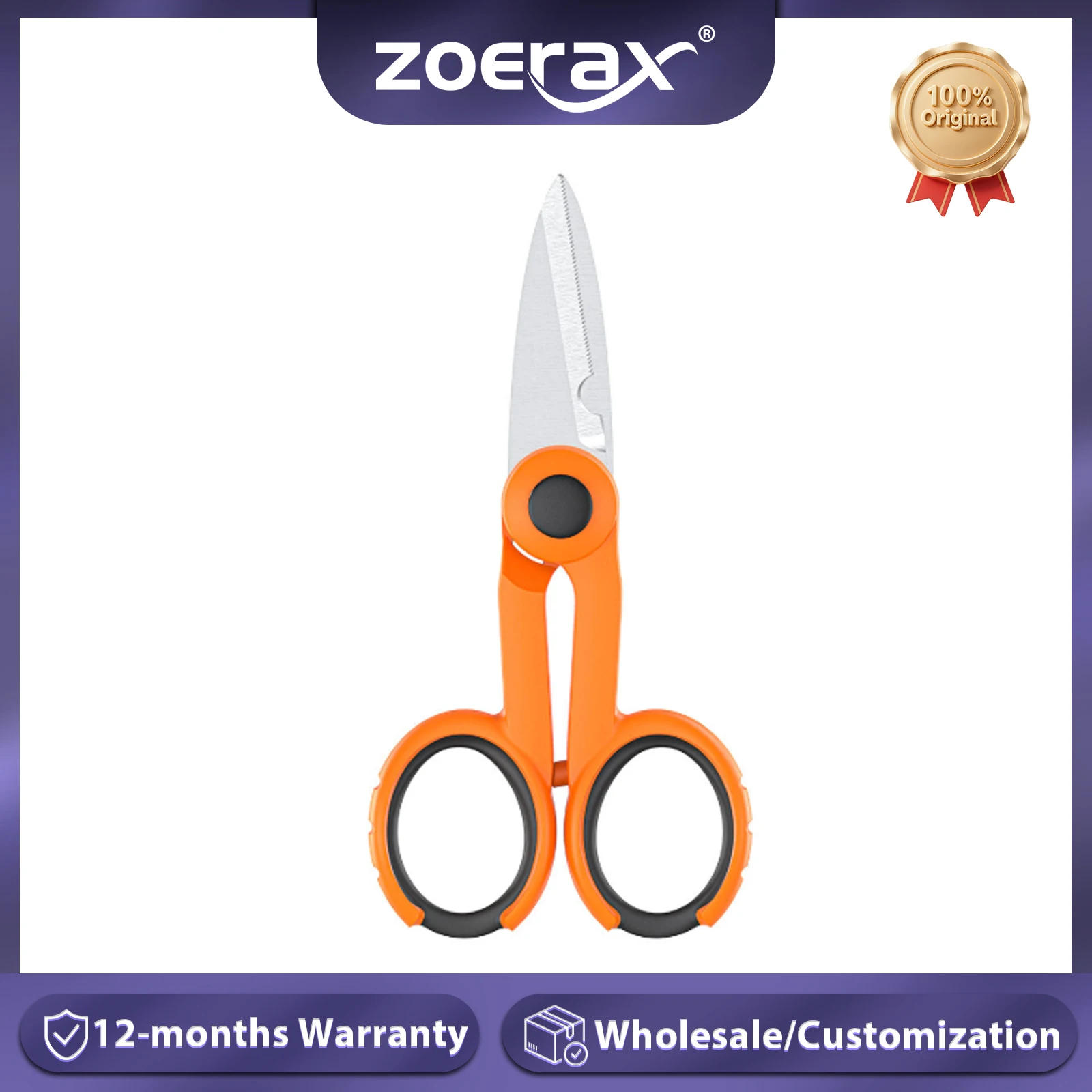 ZoeRax 광섬유 커터 가위 점퍼 와이어 및 땋은 머리 용 날카로운 아라미드 섬유 스트리핑 도구 광섬유 손 도구