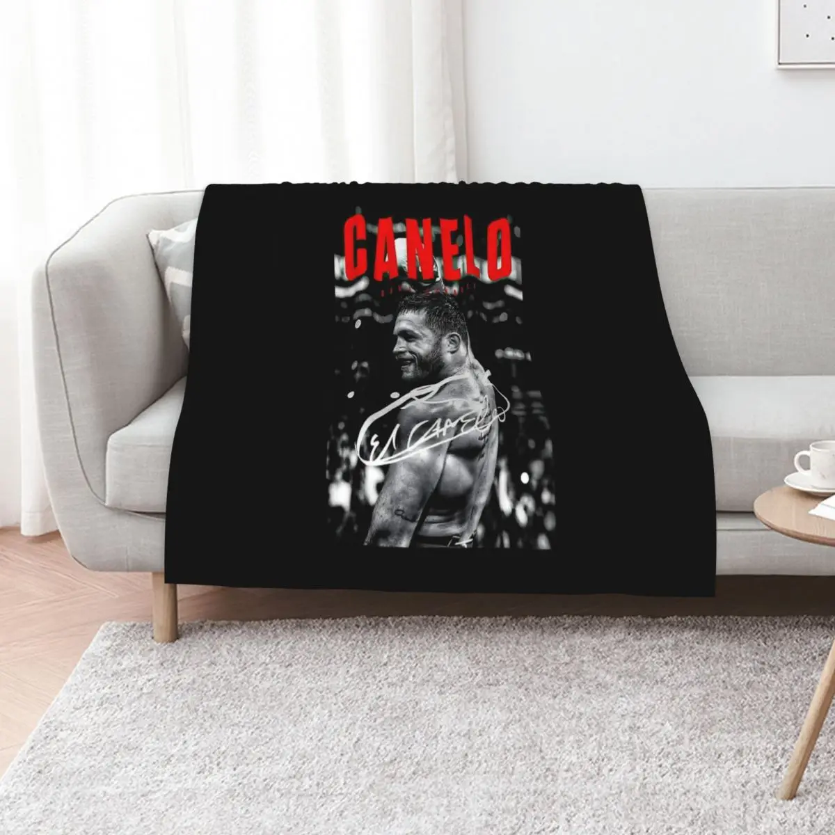 

Canelo alvarez Throw Blanket Luxury Brand Luxury Designer Flannel Fabric Bed Fashionable Blankets