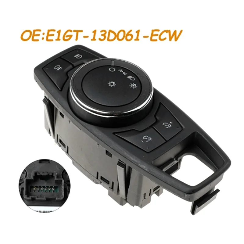 

A80X-E1GT-13D061-ECW E1GT13D061ECW Car Headlight Fog Light Control Switch Car Light Switch For Ford