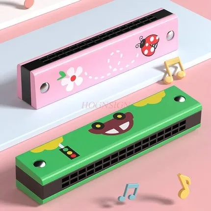 木製子供用ハーモニカおもちゃ赤ちゃん演奏楽器演奏ボーカルハーモニカ赤ちゃん男の子女の子