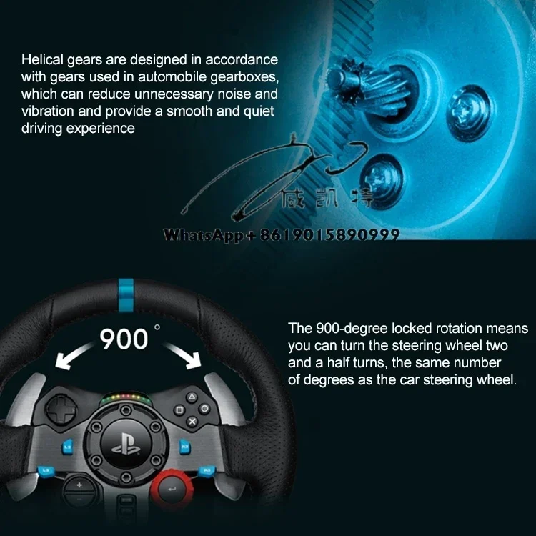 G29 Original Racing Steering Wheel Pedal Shift Lever Wired Controller for PS4 Car Games Game Racing Joystick Controller