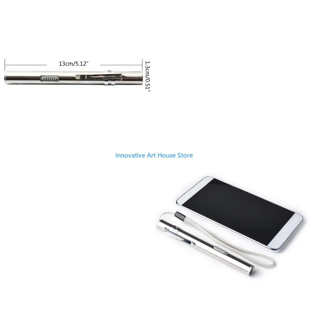 

Перезаряжаемые светодиодные фонарики для кемпинга E1PC, фонари из нержавеющей стали, материал ручки