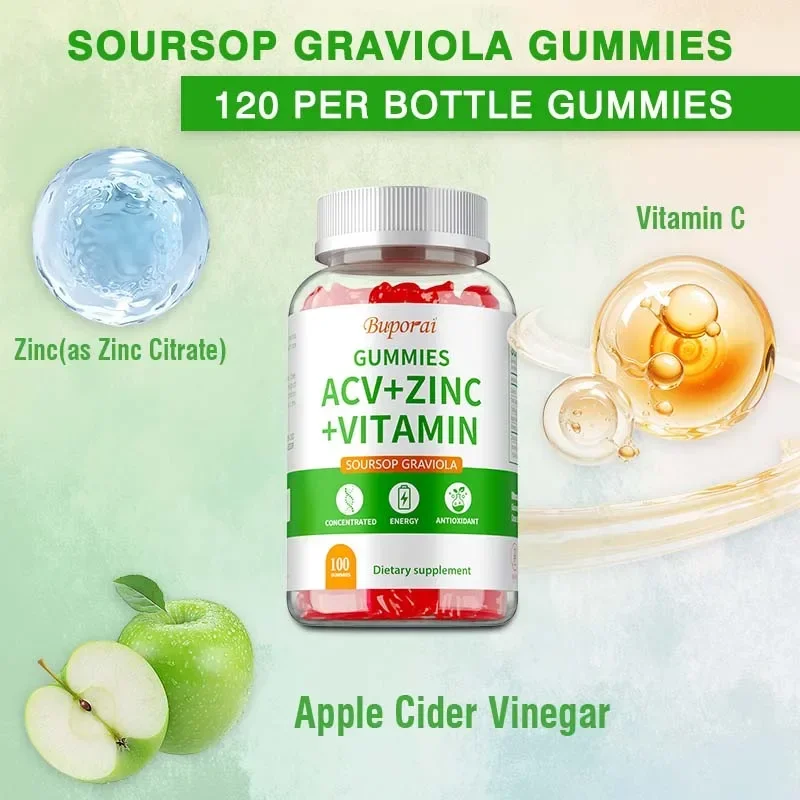 علكات ACV + الزنك + فيتامين - تدعم صحة الأمعاء ويحسن الهضم ويعزز المناعة #5