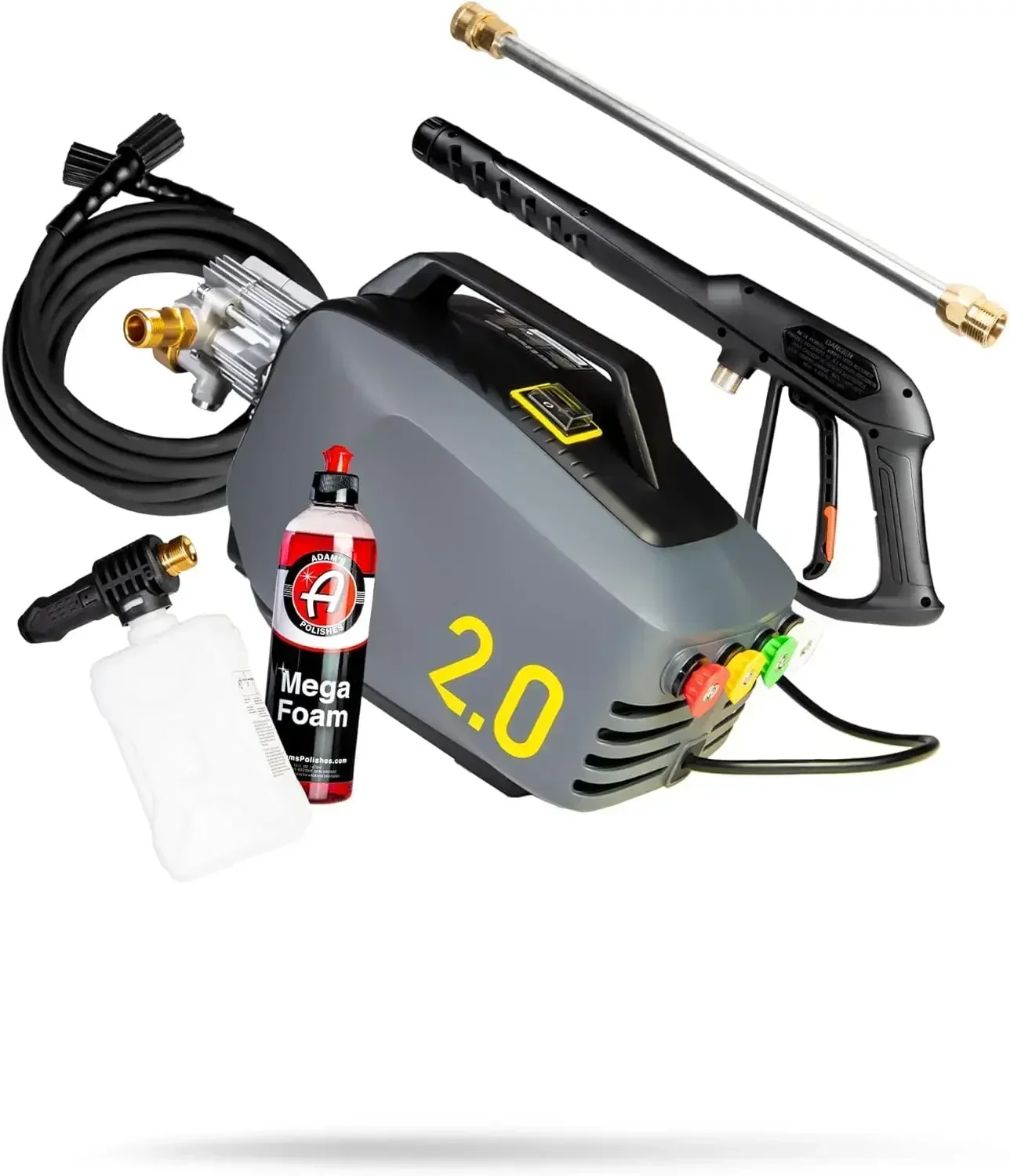 

Active Pressure Washer 2.0 & Mega Foam Car Soap (5 Item) Powerful,Lightweight,Portable Electric Pressure Washer Sprayer,1800 PSI