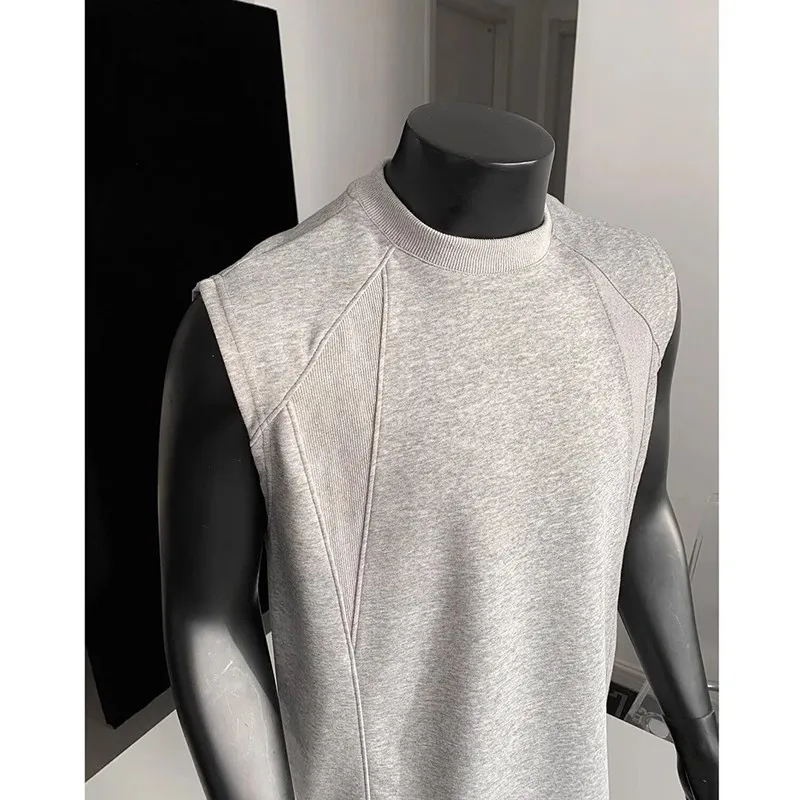 Heavy Threaded Vest Men's 2026 Summer Vest T-Shirt Fitness Sports Sleeveless T-Shirt
