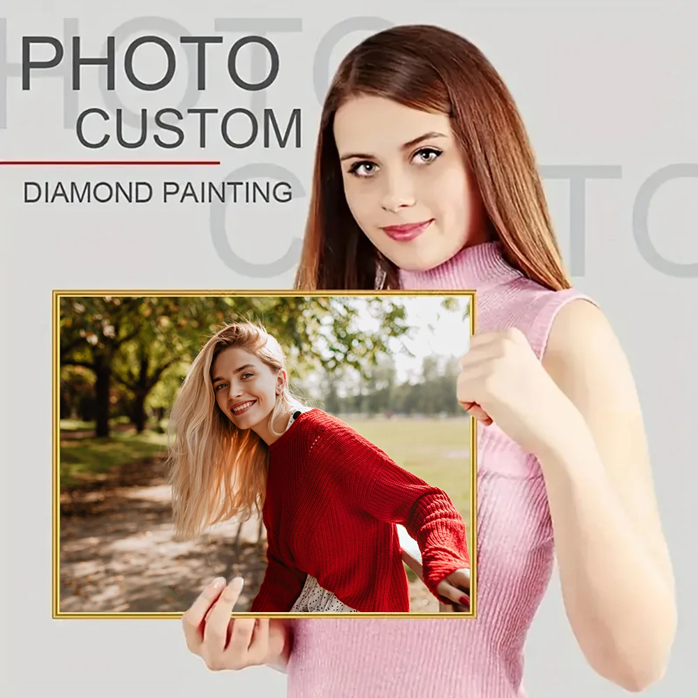 MomoArt Vollquadrat Diamant Malerei Foto Benutzerdefinierte DIY Diamant Stickerei Bild Von Strass Mosaik Kreuz Stich Wand Dekor