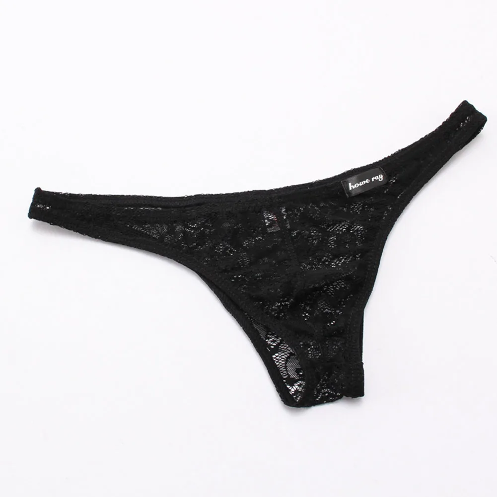 

Mens Thongs Briefs Underwear Sexy Accessories Fit Lace Sheer Underpants Ultra-thin Lingeries For Man Low Waist Men's Panties