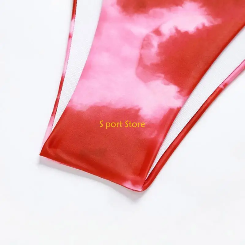 

U2JB сексуальный комплект купальников из 3 предметов для женщин, бикини с цветочным принтом и бретелями с саронгом