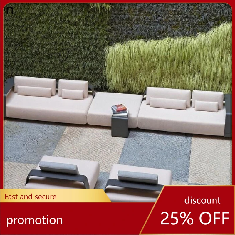 

HT outdoor sofa villa garden Nordic leisure aluminum alloy courtyard open-air balcony combination furniture