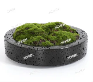 

Новый китайский современный декоративный цветочный горшок из черной смолы, имитирующий травертин, для украшения зелеными растениями, декор для гостиной, настольное украшение, художественный декор.