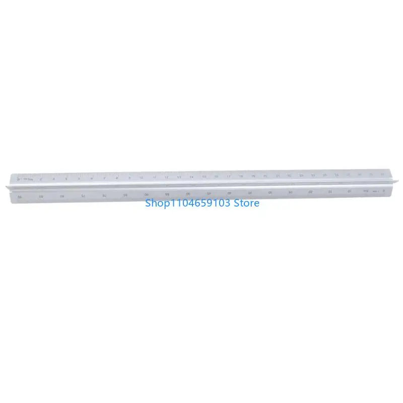 Professional Engraved Etched Triangular Measuring Scale Lightweighted Aluminum