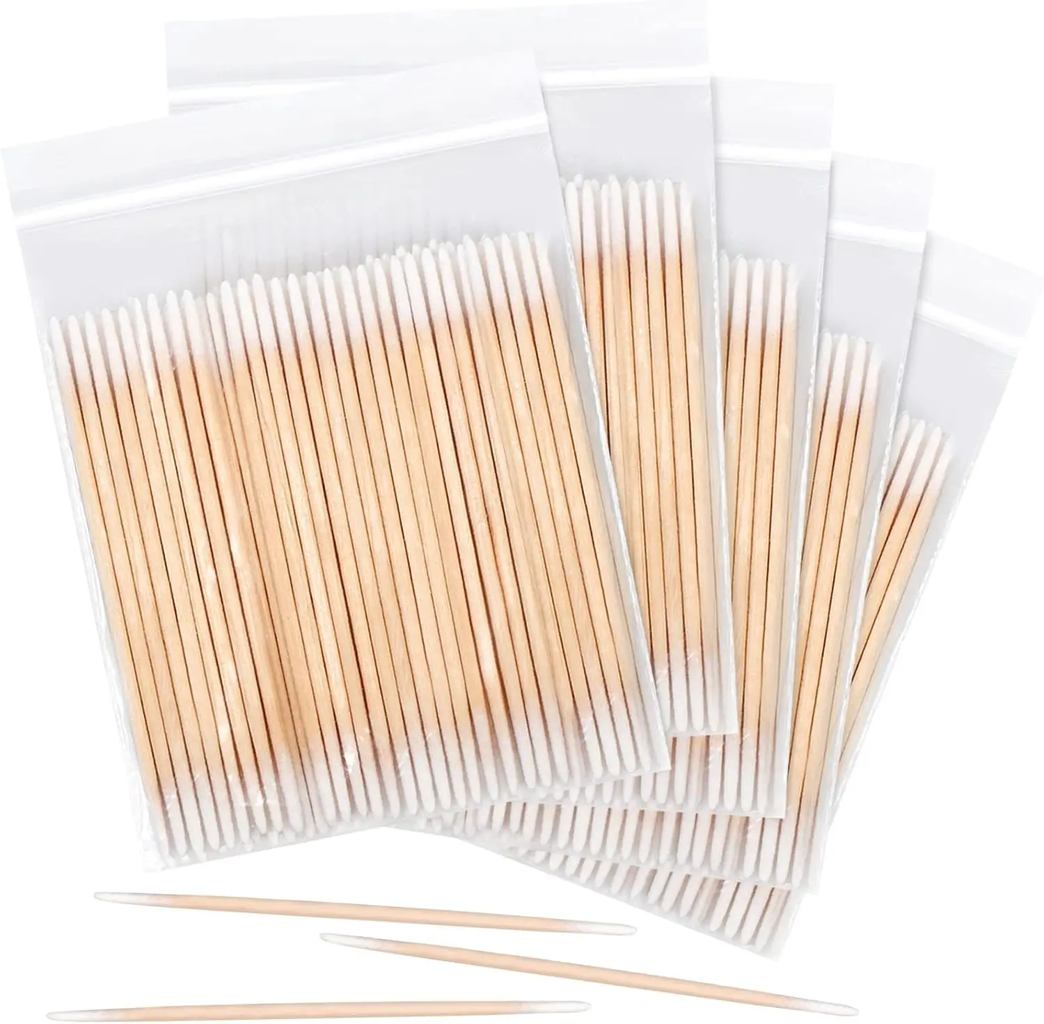 

100/500PCS Disposable Double-Ended Cotton Swabs – Cleaning Swabs for Tattoo, Nail Art, and Eyelash Applications