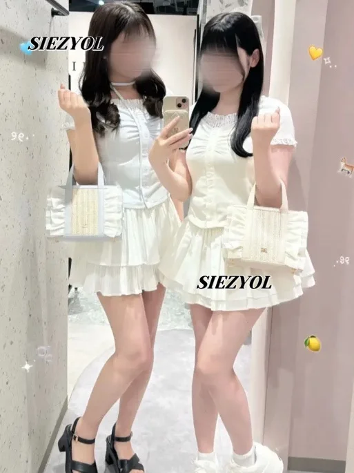 Japanese Style Patchwork Short Sleeve T-shirt Minimalist Versatile Top Sweet & Chic Work-ready Solid Color Cropped Tee