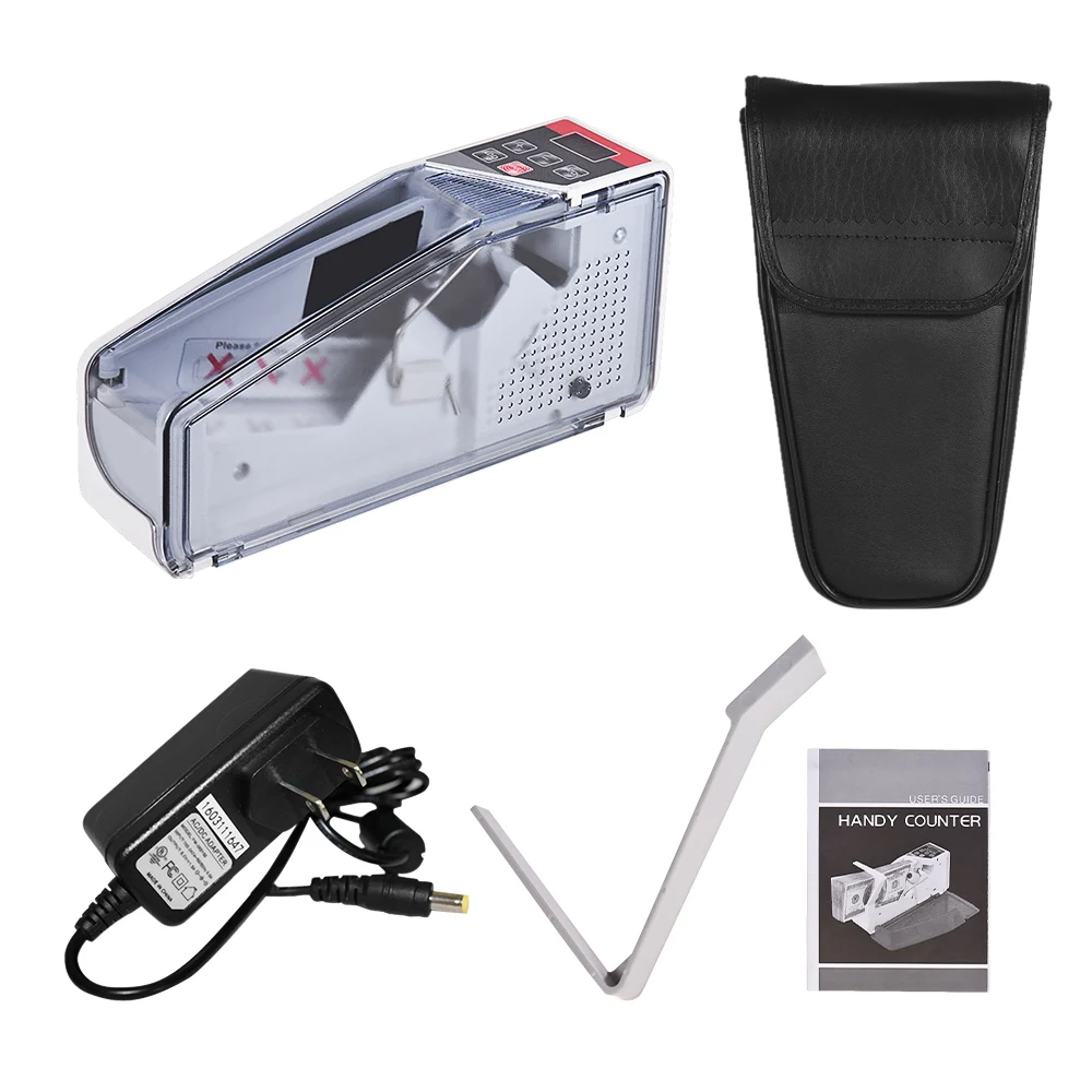 【New】V40 Portable Mini Handy Money Counter Worldwide Bill Cash Banknote Note Currency Counting Machine with LED Display