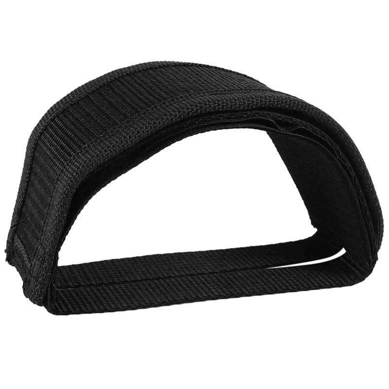 Soldier Fixed Gear Fixie BMX Bike Bicycle Anti-slip Double Adhesive Straps Pedal Toe Clip Strap Belt black