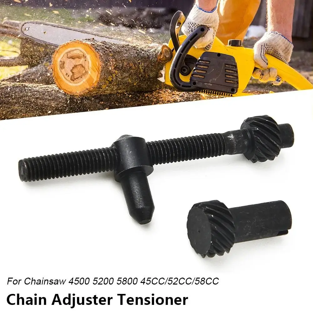 

1Set Screw Chain Adjuster Tensioner Metal Black Chain Saw Adjustment Tool Model Tools Parts