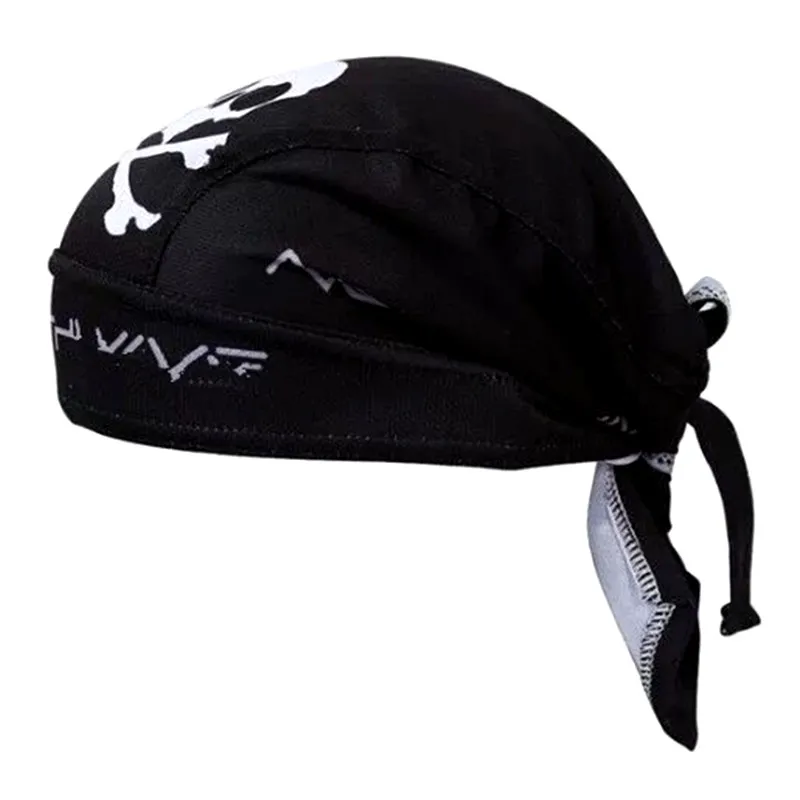 Cycling Pirate Cap Summer Quick Dry Bandana Bicycle Bike Outdoor Sports Hat Headband Breathable Helmet Liner for Men and Women