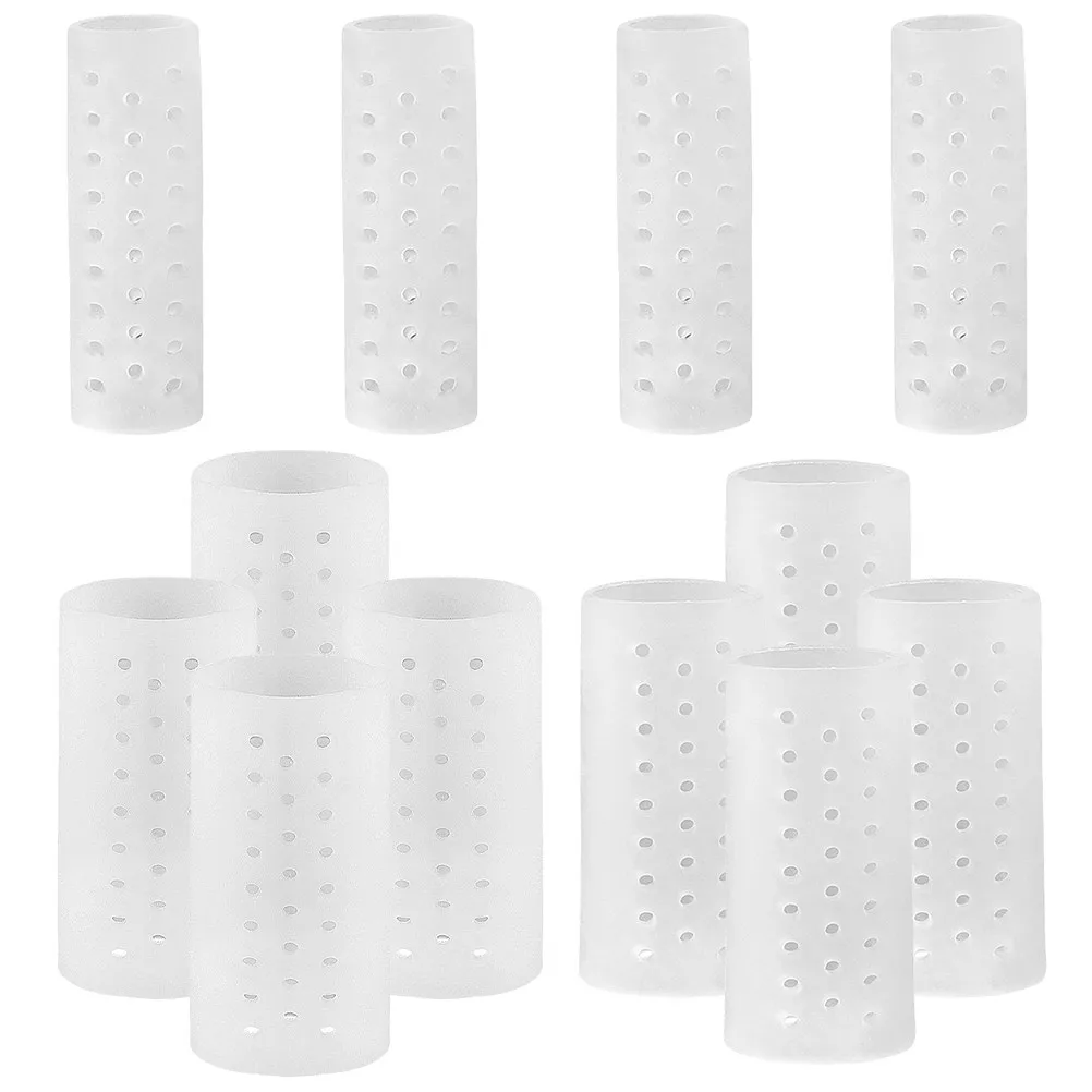 

6 пар эластичных защитных накладок на пальцы ног из материала SEBS для облегчения боли, предотвращения трения, комфорта при ношении высоких каблуков, дышащие чехлы для пальцев