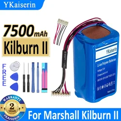 YKaiserin Battery 7500mAh for Marshall Kilburn II 2 Kilburn2 C196A1 7252-XML-SP Bluetooth Speaker with 7-wire Plug Batteries