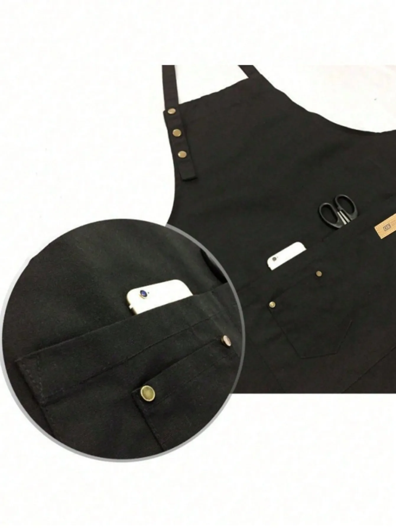 Fashion Canvas Kitchen Aprons For Woman Men Chef Work Apron For Grill Restaurant Bar Shop Cafes Beauty Nails Studios Waiter