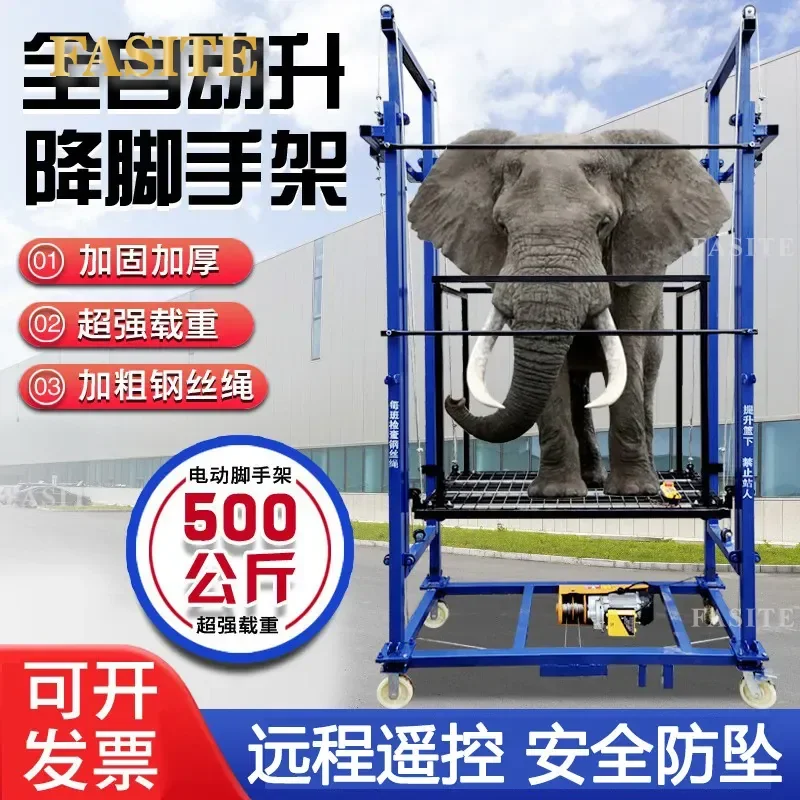 For Electric Scaffolding Mobile Telescopic Folding Lifting Platform Multifunctional Home Decoration Tool Lightweight Portable