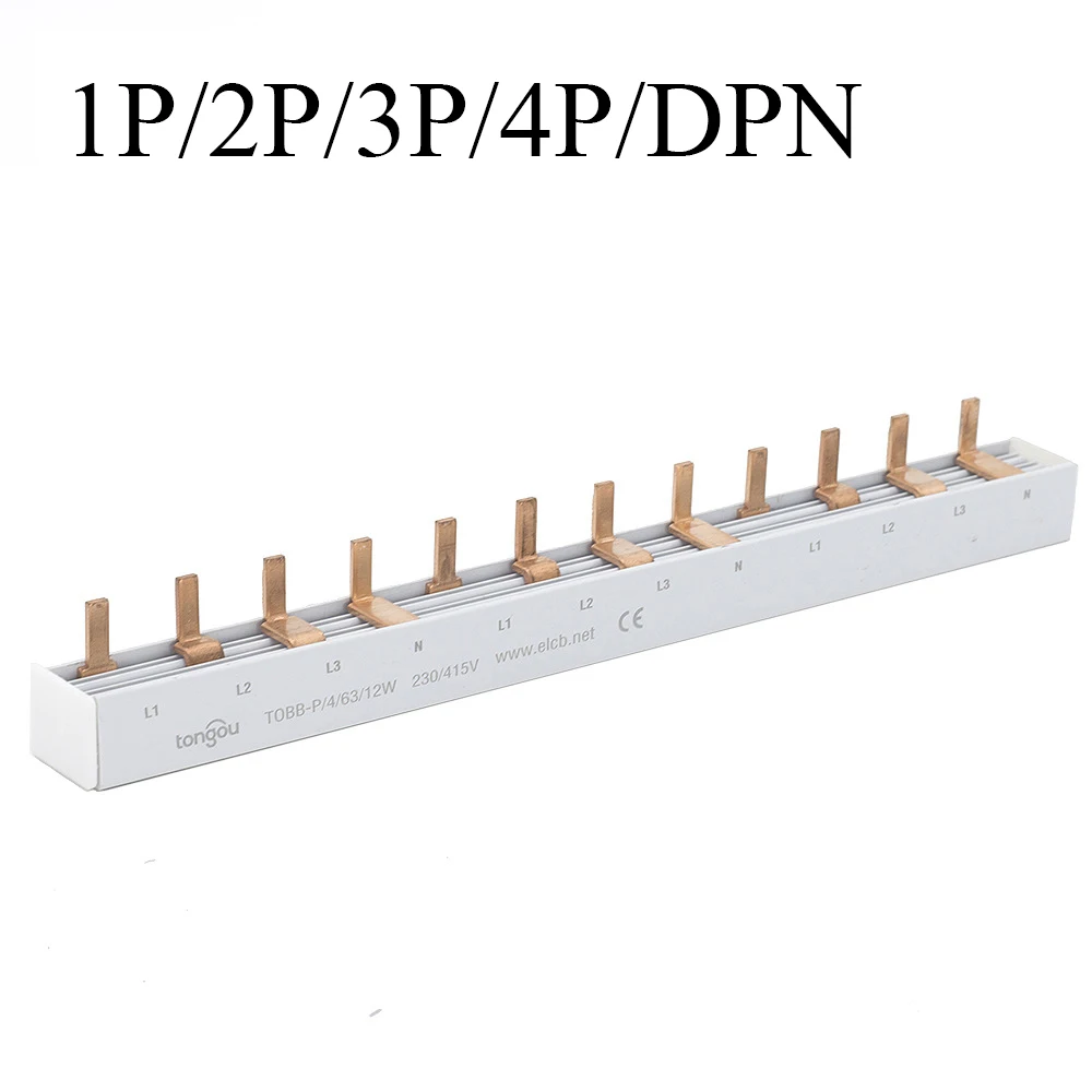 1P/P/3P/4P/DPN miedziana szyna zbiorcza do skrzynki rozdzielczej wyłącznik automatyczny PIN TYP złącze MCB szyna zbiorcza przerywacz zaciski czyszczące