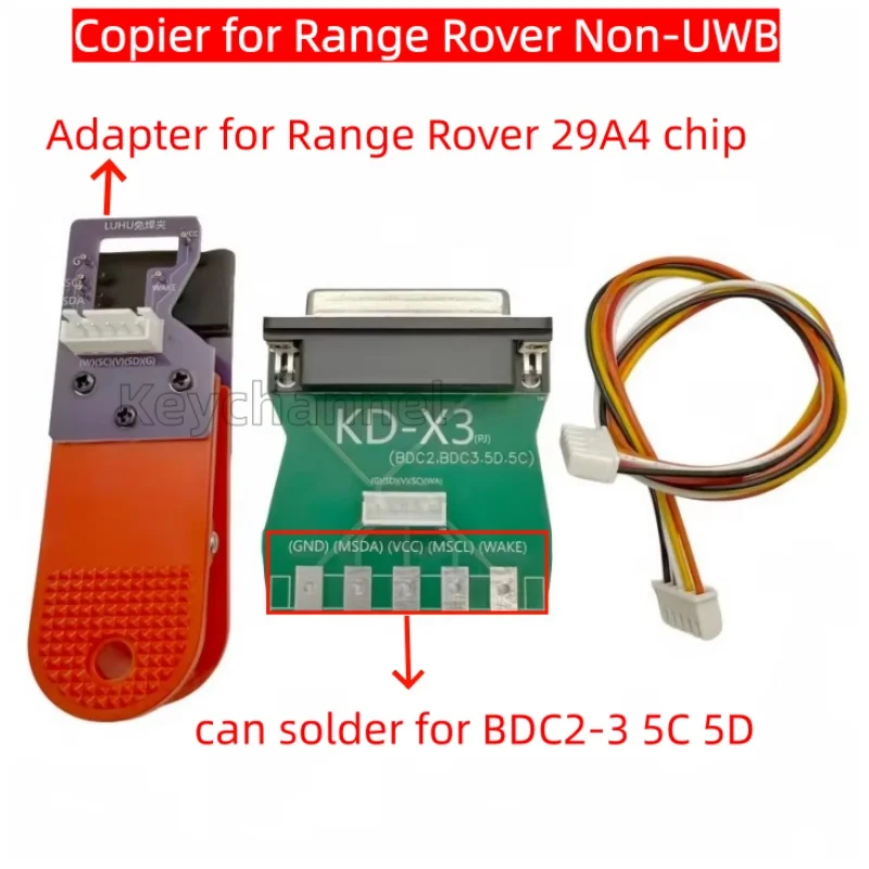 Car Smart Key Copier KD X4 Adapter Non-UWB Key Copy Remote Key Duplication 29AX KeylessGO Fob Copy Adapter for Range Rover 5C 5D