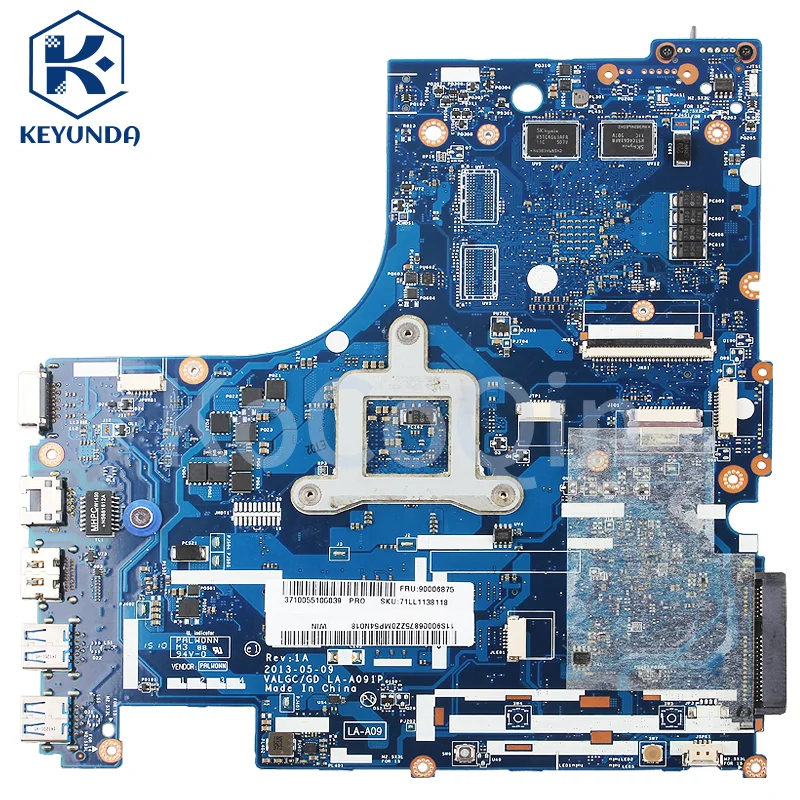 Imagem -06 - Placa-mãe do Portátil para Lenovo G505s La-a091p Placa-mãe 11s102500317z 11s90003241zz Amd Cpu 2160841000 Testado