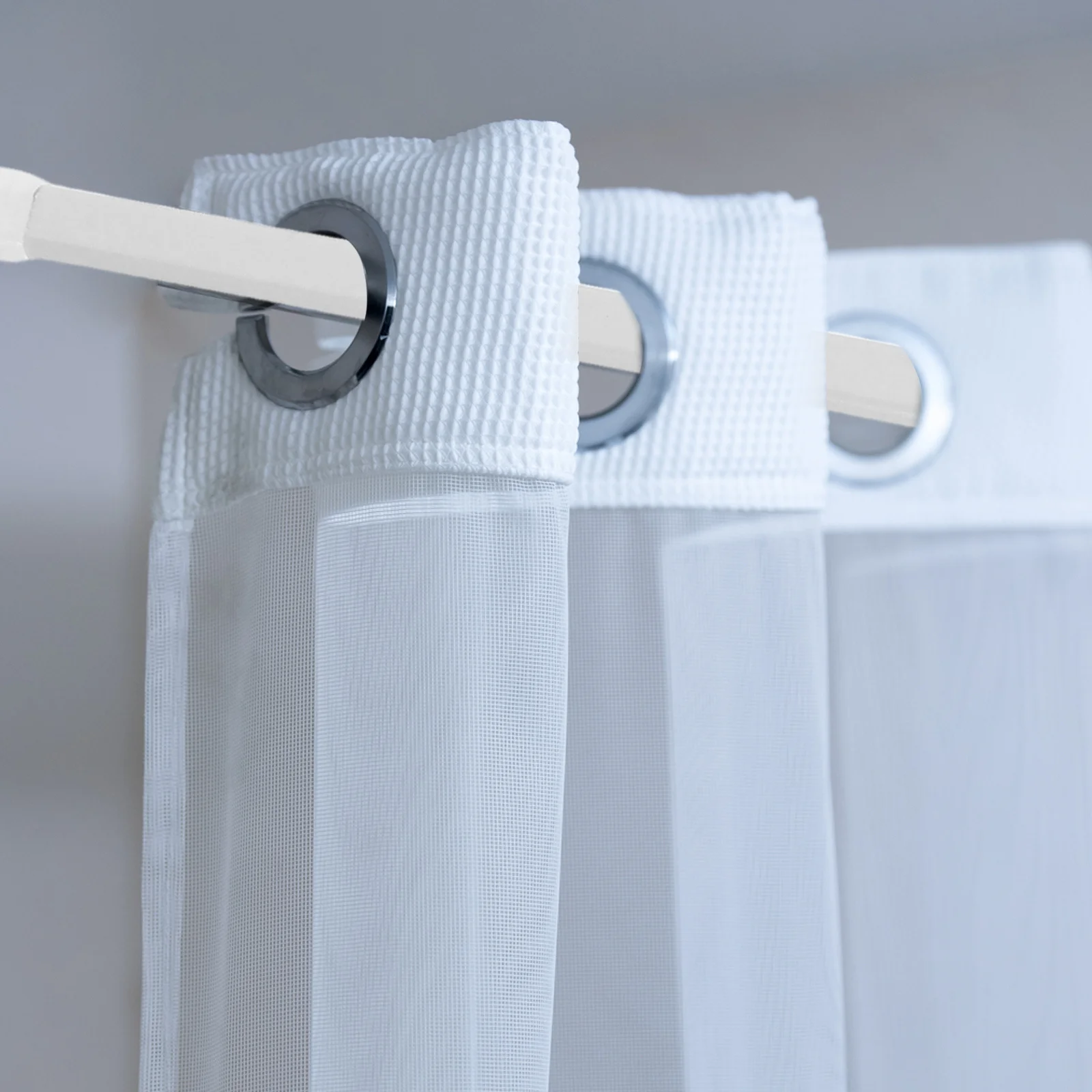 

2pcs Adjustable Curtain Rod 29.6-50Cm Telescopic Window Shower Pole No Drill For Bathroom Bedroom Kitchen Extendable Rods Home