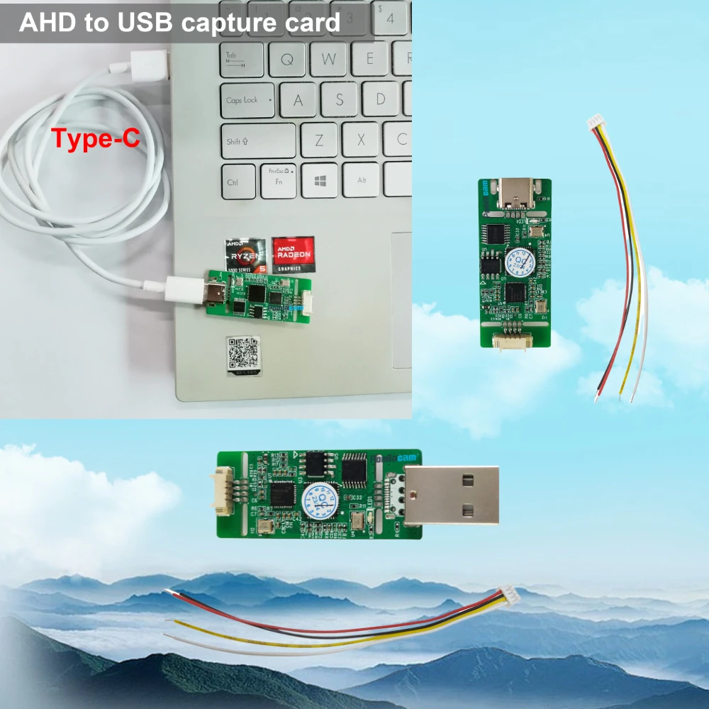 

Плата вывода сигнала USB/TYPE-C: AHD в USB, аналоговый сигнал в цифровой, модуль USB-камеры, модуль AHD в Type-C, UVC, без драйверов