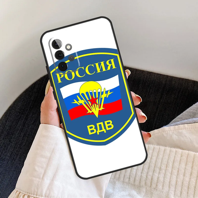 Russia Airborne Case For Samsung Galaxy A22 A32 A42 A12 A52 A72 A31 A51 A71 A21S A52S A50 A70 Back Cover