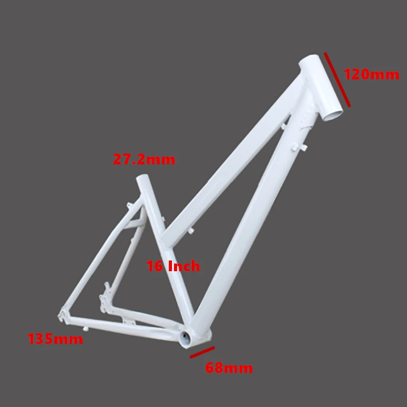 26 Inch Bicycle Frame Disc Brake Women Lady Bike Frameset Middle Tube 16Inch Aluminum Alloy Material