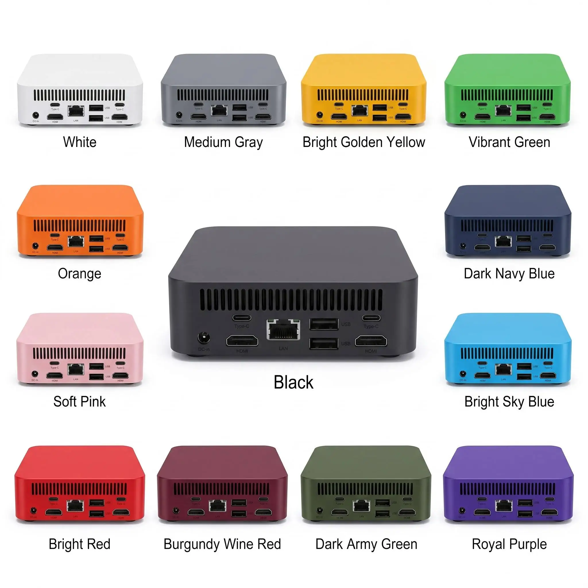 Mini PC Intel Core i9 8950HK 16GB RAM 1TB 2TB M.2 SSD WiFi 6 BT5.2 Low Power NVMe Desktop Computer Pro Max Unit