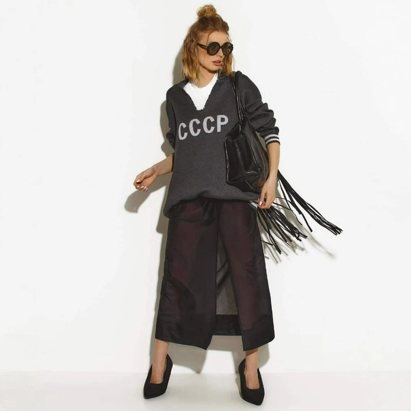 استرخاء الظهر نمط مع المنسوجة سترة برقبة على شكل v المرأة 2026 الخريف/الشتاء عادية بأكمام طويلة أنيقة تنوعا الصوفية للنساء #4