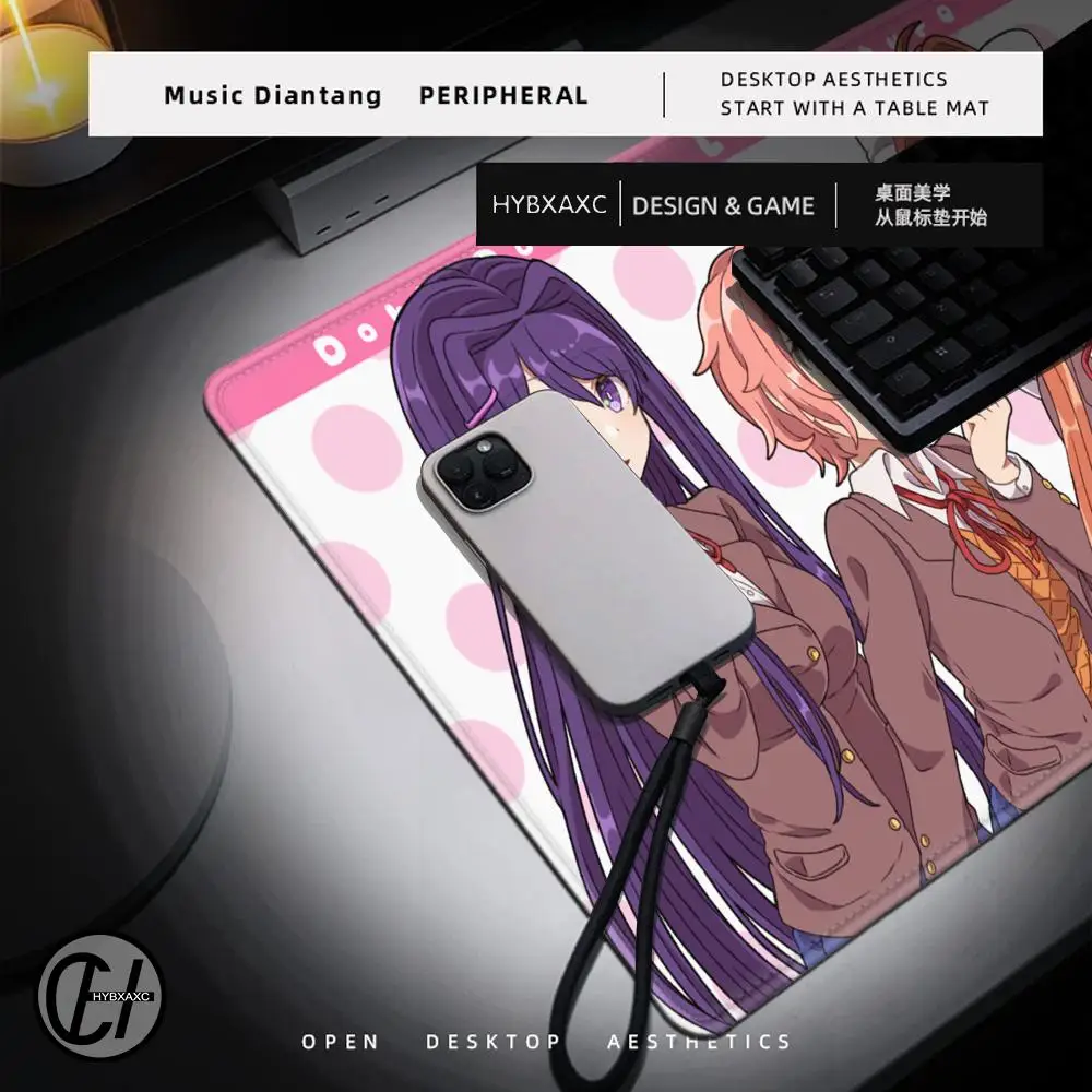 1200x600 DDLC D-Doki L-Literature Mousepad Boy Pad Natural Rubber Gaming mousepad Desk Mat Size
